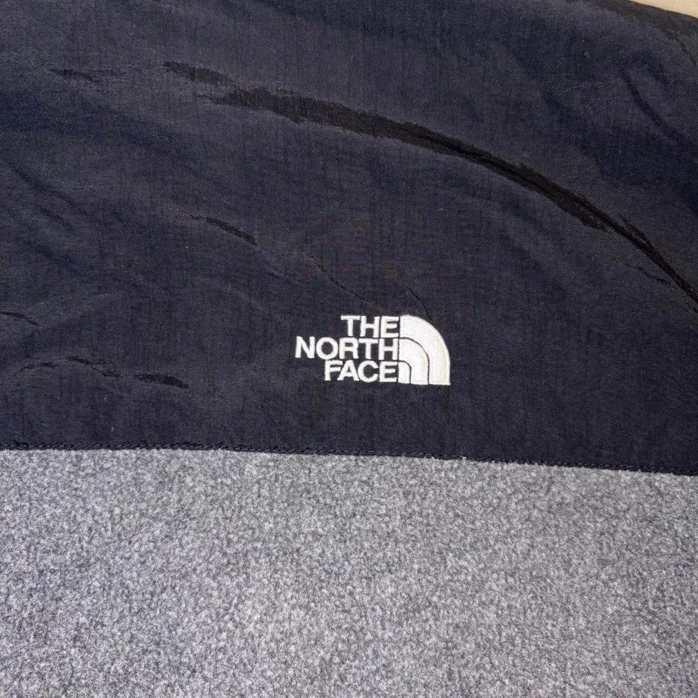 The North Face Denali Fleece Jacket Mens XL Gray Black Full Zip Denali 1